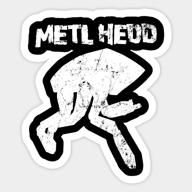 METL HEDD Sticker by MindsparkCreative